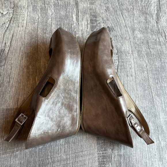 Kenneth Cole Reaction Soley Wedge Sandals Ankle Strap Size 8.5 - Picture 4 of 10